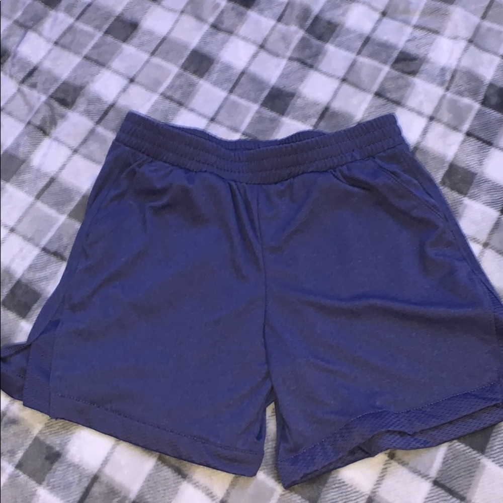 Navy blue athletic shorts